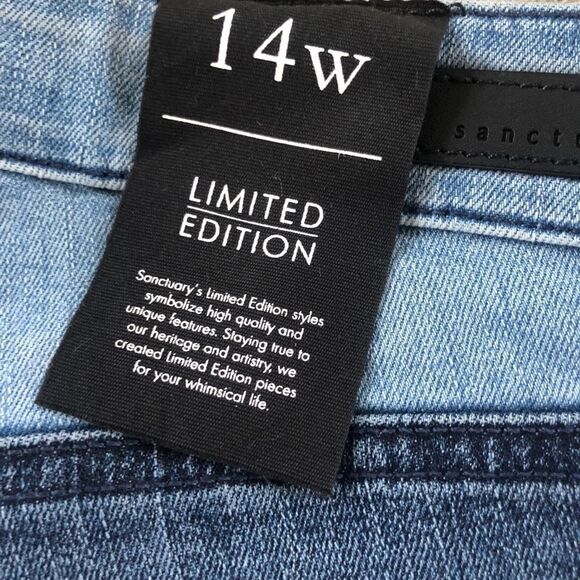 Sanctuary Modern Standard Straight Crop Jeans 14W - Picture 7 of 7